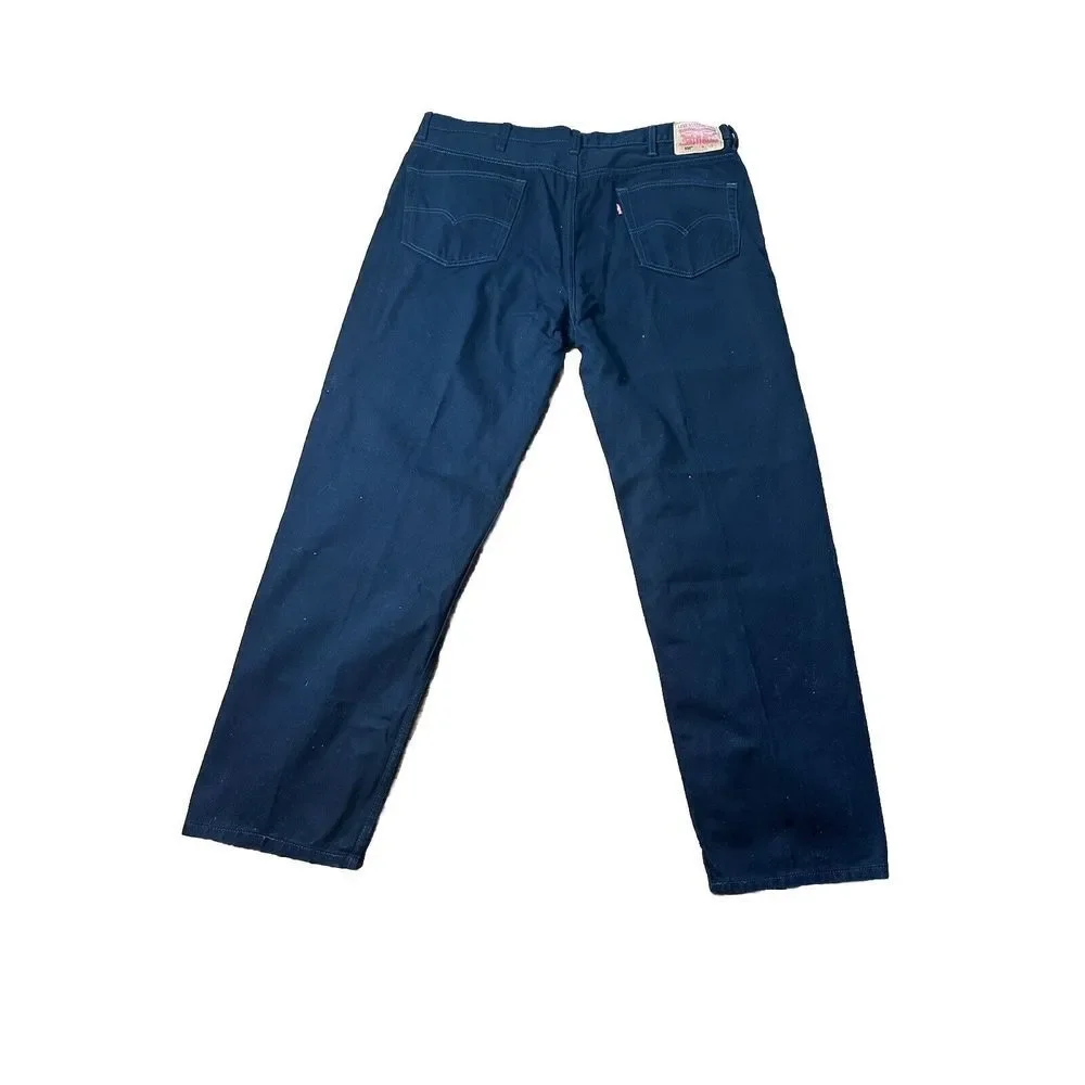 Levis 550‎ Jeans Mens 44X36 Black Relaxed Fit Straight Leg 5 Pocket Cotton Denim